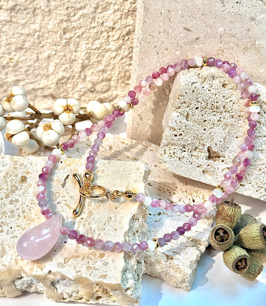 Rose Quartz Drop Pendant